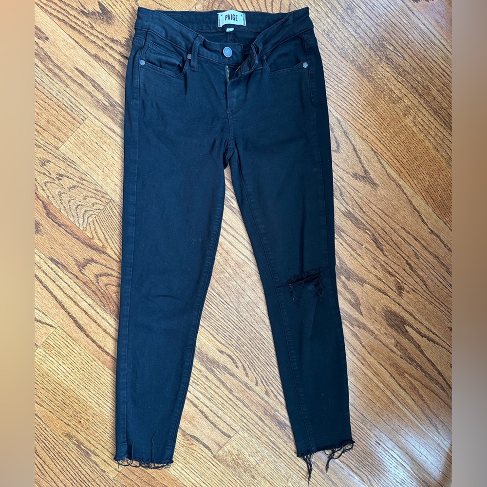 Paige black jeans size 25
